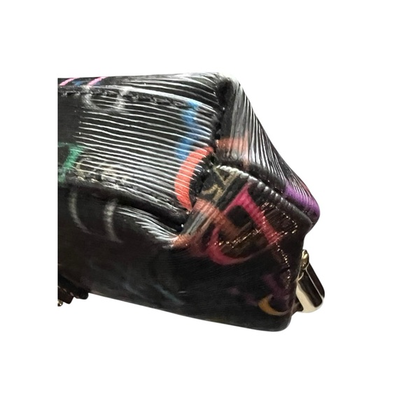 Dooney & Bourke Black with Multicolor Logo Clutch - Picture 7 of 11